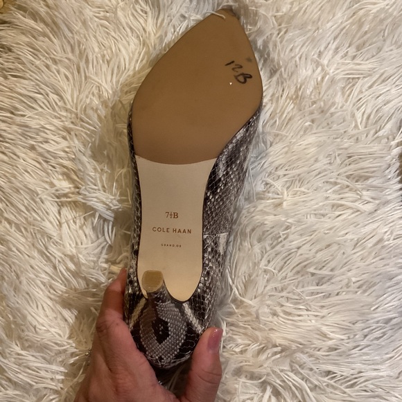 Cole Haan Snakeskin Patterned Heels - Picture 3 of 5